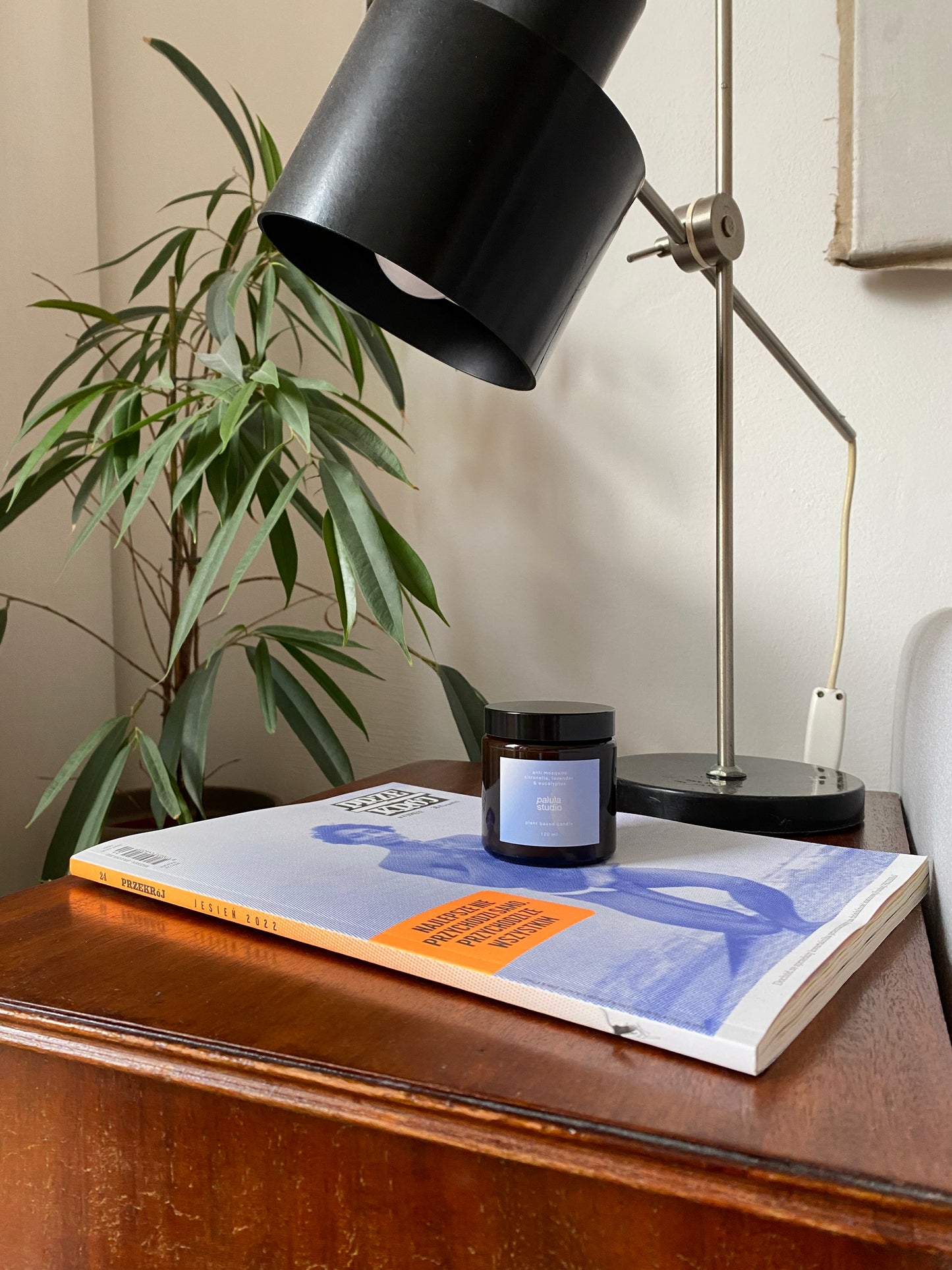 Na komary: cytronela, lawenda i eukaliptus - świeca sojowa w dwóch kolorach