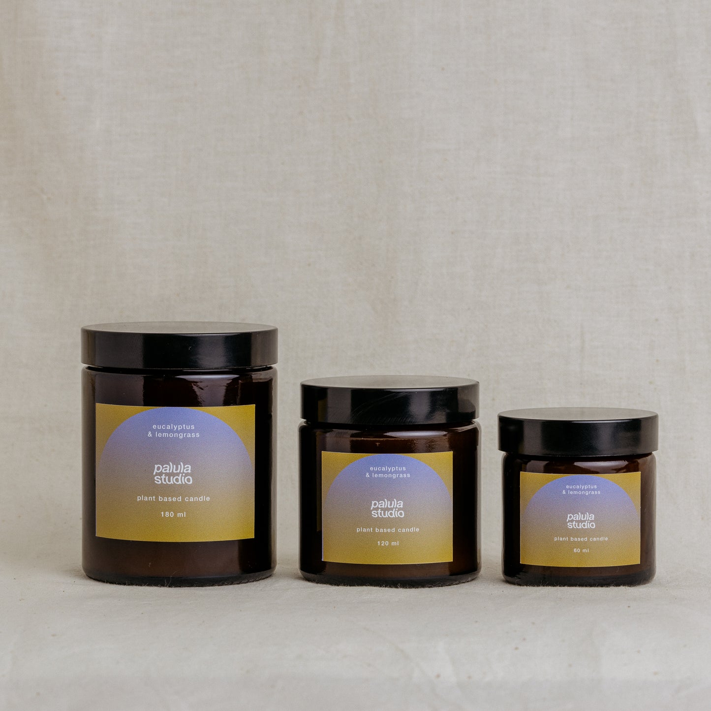 eukaliptus i trawa cytrynowa - świeca sojowa